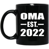 Oma Established EST. 2022 - 11oz Coffee Mug Black