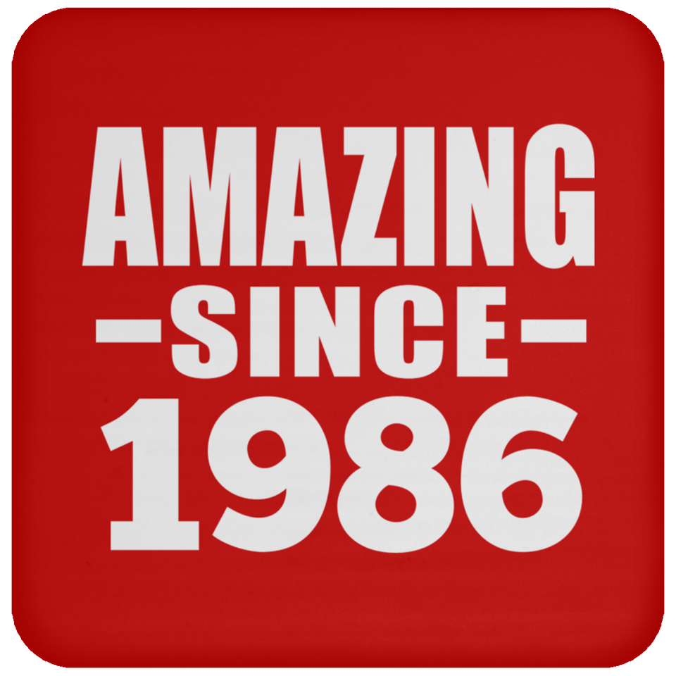 38th Birthday Amazing Since 1986 - Drink Coaster