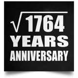 42nd Anniversary Square Root of 1764 Years Anniversary - Poster Square