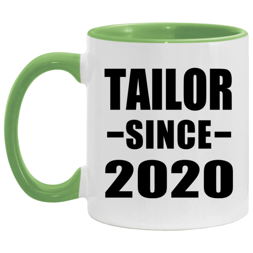 Tailor Since 2020 - 11oz Accent Mug Green