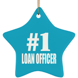 Number One #1 Loan Officer - Star Ornament