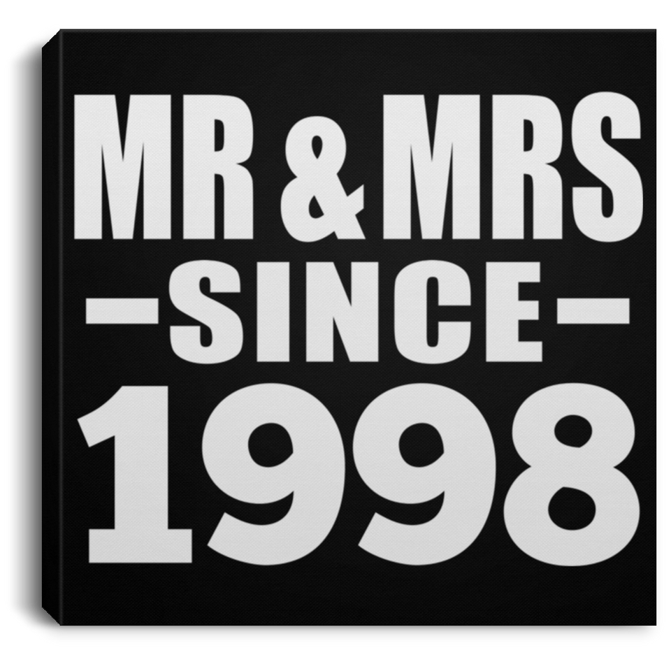26th Anniversary Mr & Mrs Since 1998 - Canvas Square