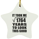 42nd Birthday Took Square Root of 1764 Years To Look Good - Star Ornament