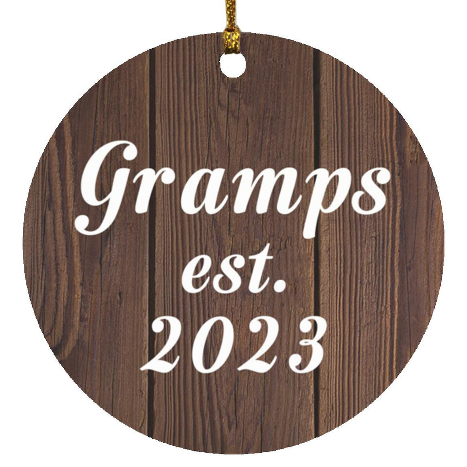 Gramps Established EST. 2023 - Circle Ornament D