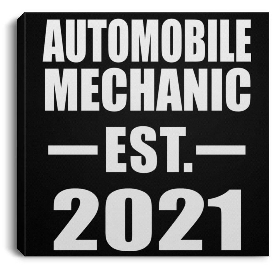 Automobile Mechanic Established EST. 2021 - Canvas Square