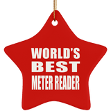 World's Best Meter Reader - Star Ornament