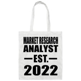 Market Research Analyst Established EST. 2022 - Tote Bag White
