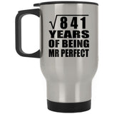 29th Anniversary Square Root of 841 Years of Mr Perfect - Silver Travel Mug