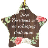 First Christmas As an Amazing Colleague - Star Ornament A