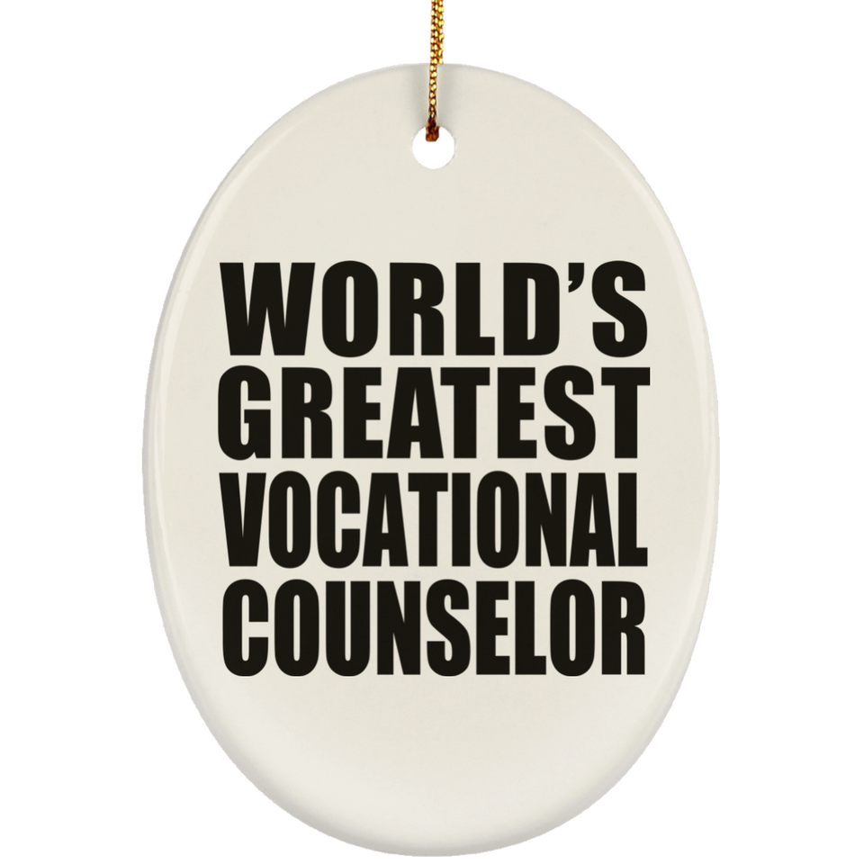 World's Greatest Vocational Counselor - Oval Ornament