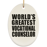 World's Greatest Vocational Counselor - Oval Ornament