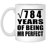 28th Anniversary Square Root of 784 Years of Mr Perfect - 11oz Coffee Mug