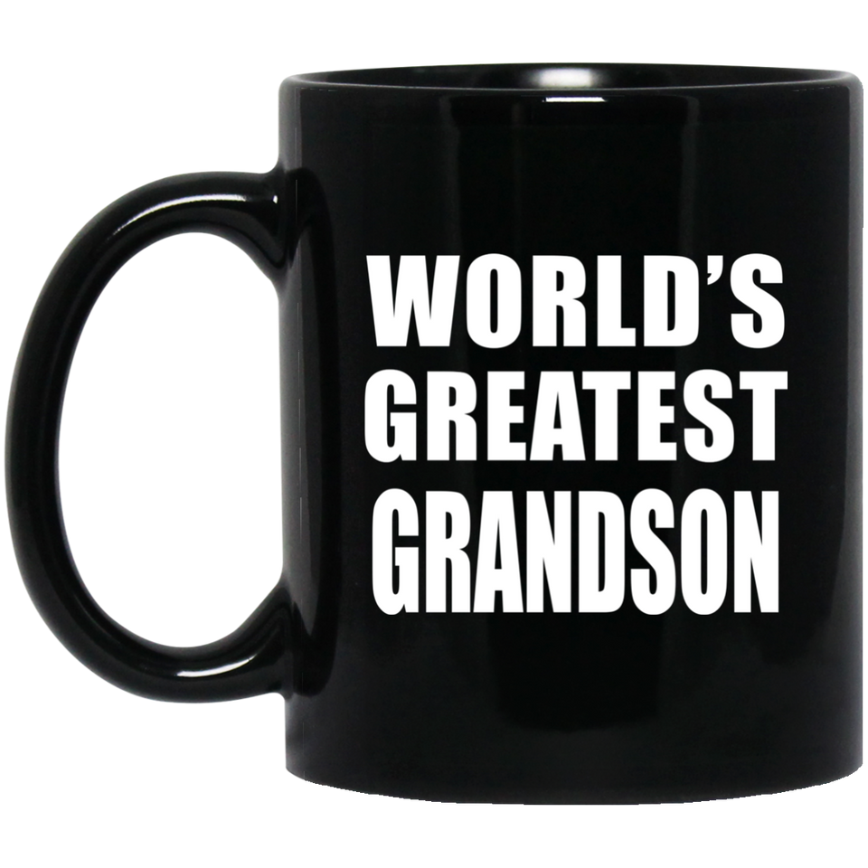 World's Greatest Grandson - 11 Oz Coffee Mug Black