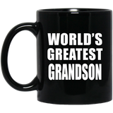 World's Greatest Grandson - 11 Oz Coffee Mug Black