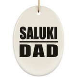 Saluki Dad - Oval Ornament