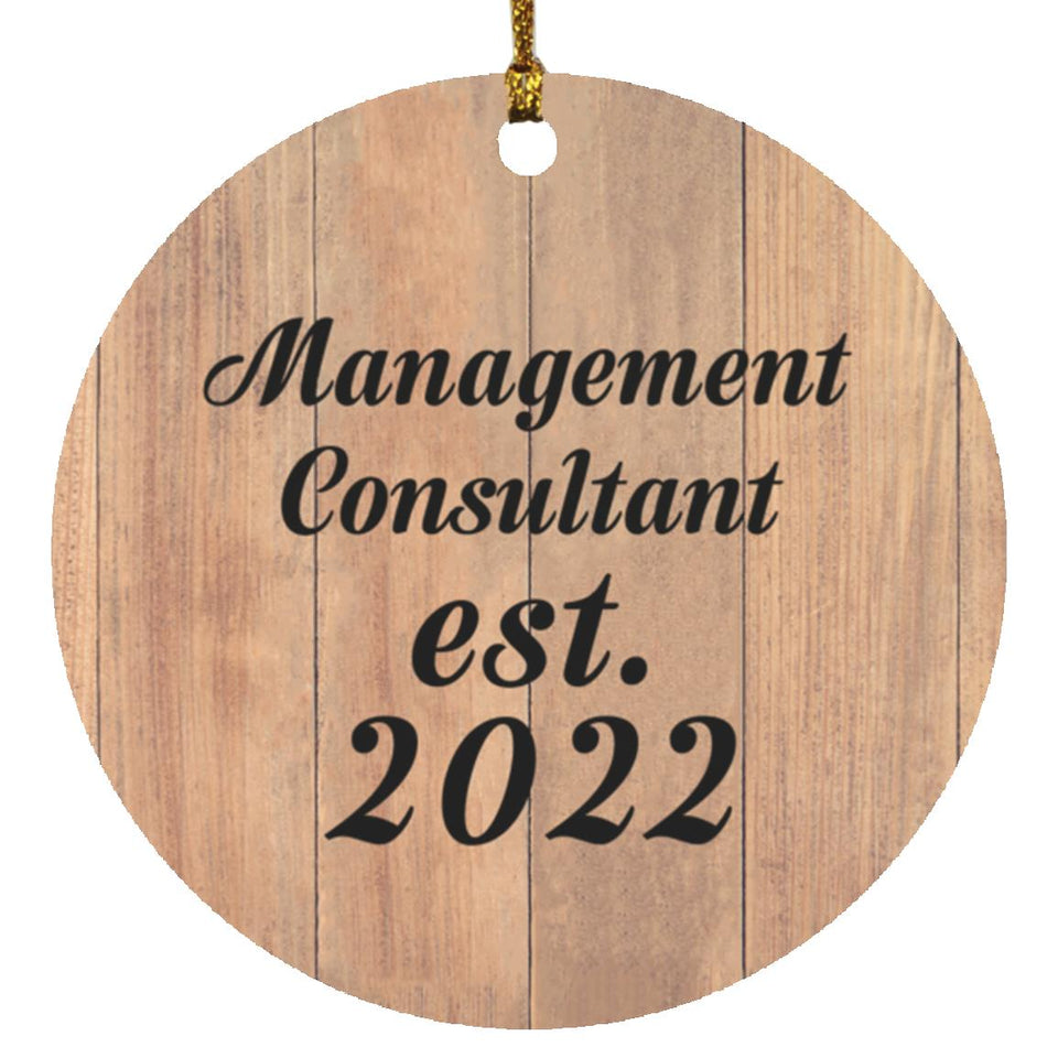 Management Consultant Established Est. 2022 - Circle Ornament C
