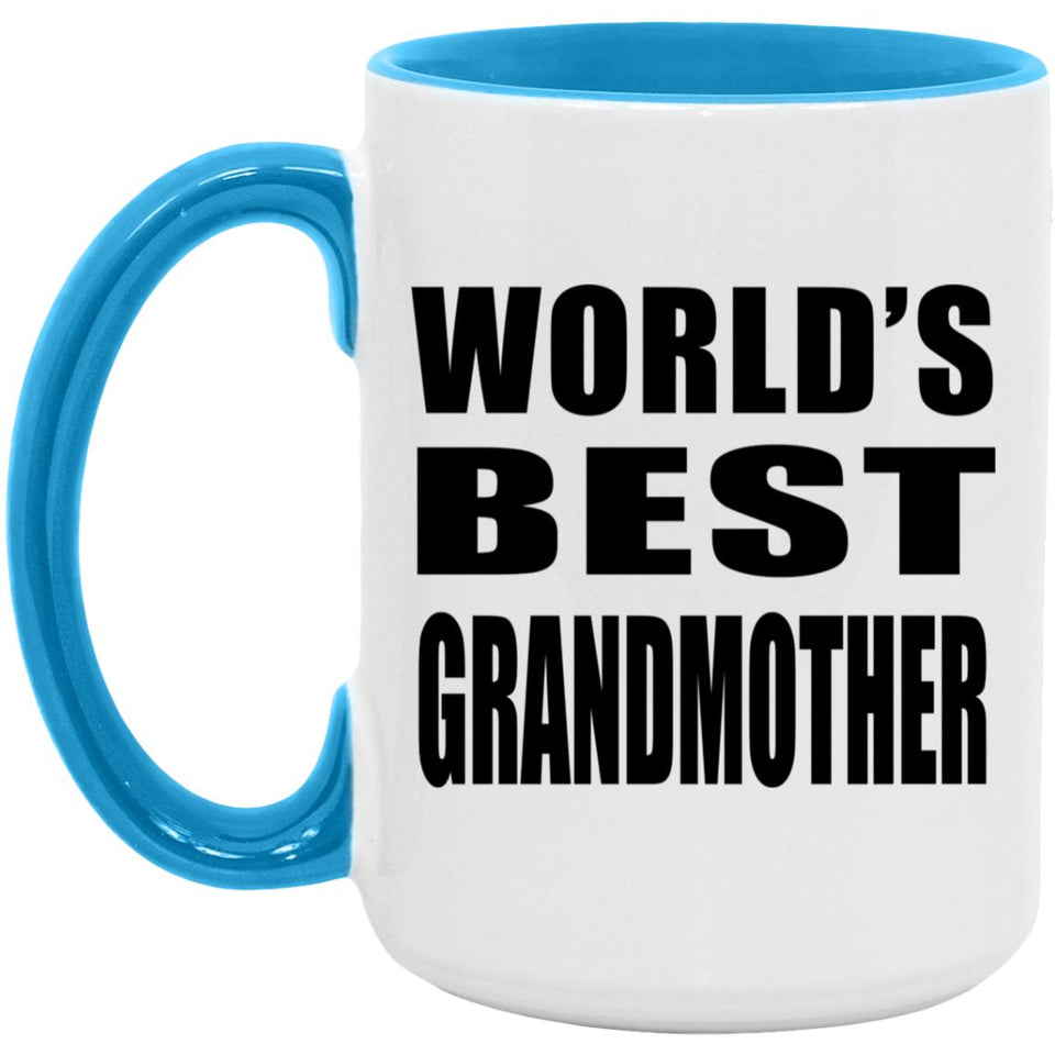 World's Best Grandmother - 15oz Accent Mug Blue