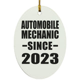 Automobile Mechanic Since 2023 - Oval Ornament