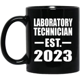 Laboratory Technician Established EST. 2023 - 11oz Coffee Mug Black
