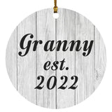 Granny Established Est. 2022 - Circle Ornament F