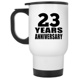 23rd Anniversary 23 Years - White Travel Mug