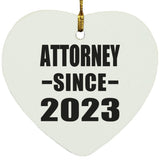 Attorney Since 2023 - Heart Ornament