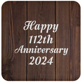 Happy 112th Anniversary 2024 - Drink Coaster D