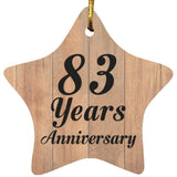 83rd Anniversary 83 Years Anniversary - Star Ornament C