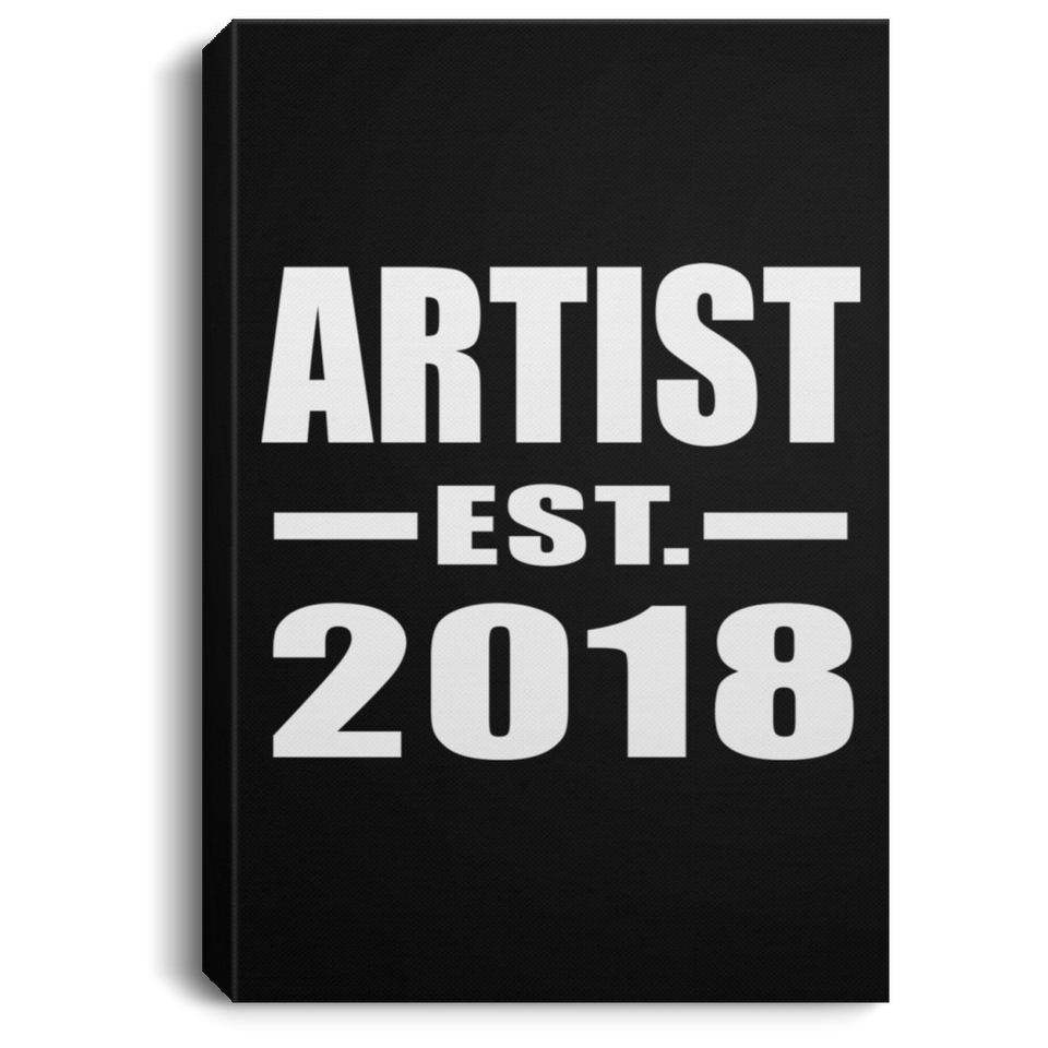 Artist Established EST. 2018 - Canvas Portrait