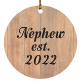 Nephew Established EST. 2022 - Circle Ornament C