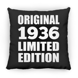 88th Birthday Original 1936 Limited Edition - Throw Pillow Black