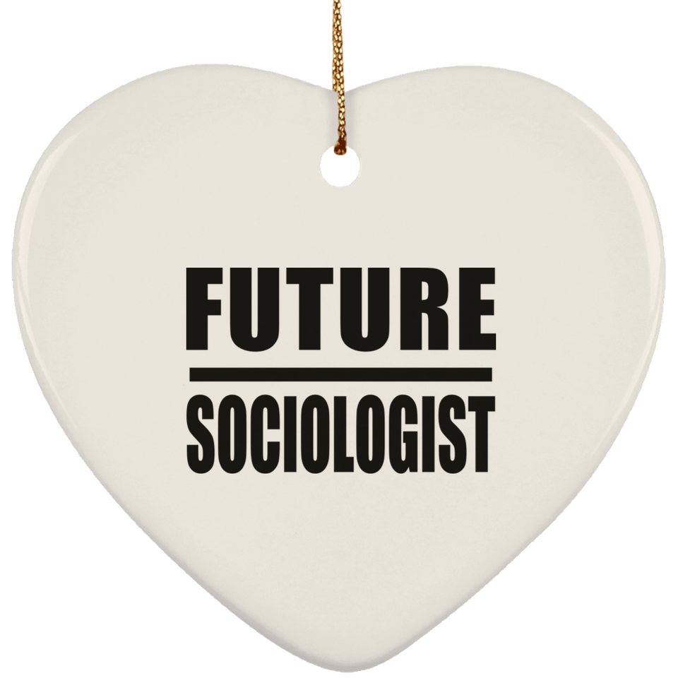Future Sociologist - Heart Ornament