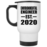 Environmental Engineer Established EST. 2020 - White Travel Mug
