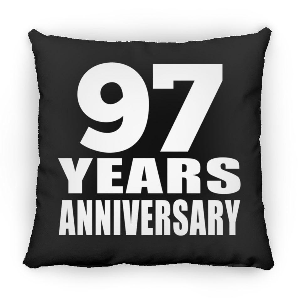97th Anniversary 97 Years - Throw Pillow Black