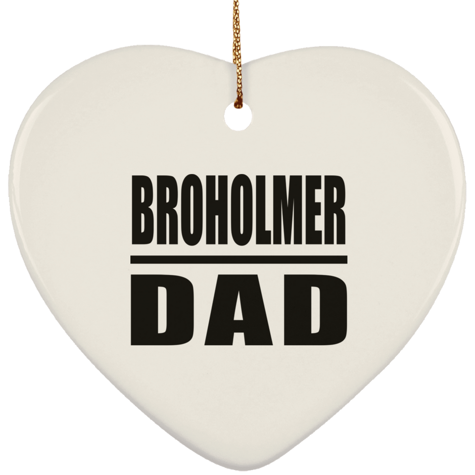 Broholmer Dad - Heart Ornament