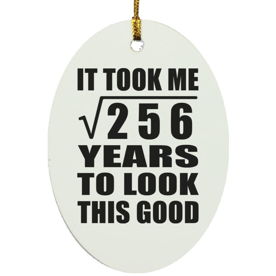 16th Birthday Took Square Root of 256 Years To Look Good - Oval Ornament