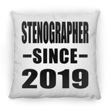 Stenographer Since 2019 - Throw Pillow