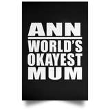 Ann World's Okayest Mum - Poster Portrait