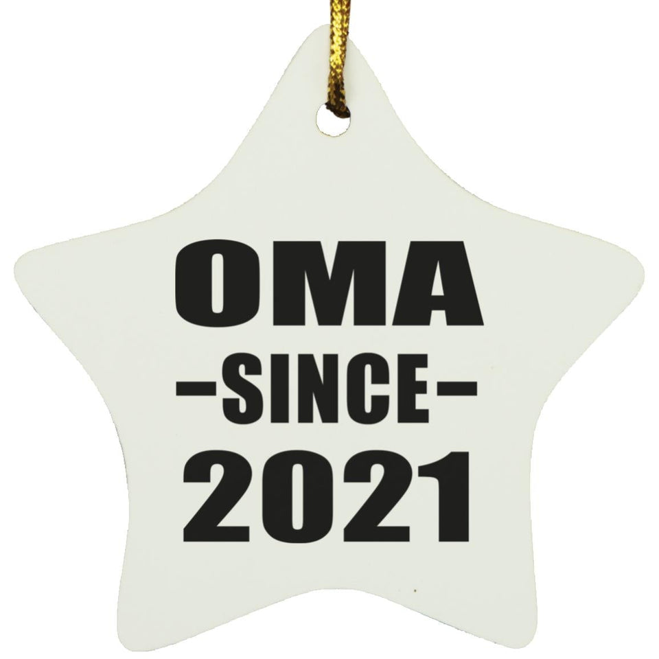 Oma Since 2021 - Star Ornament