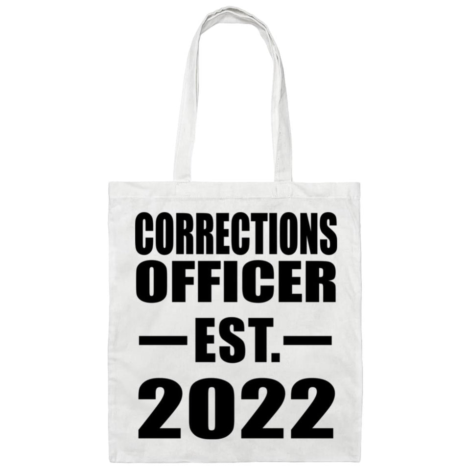Corrections Officer Established EST. 2022 - Tote Bag White