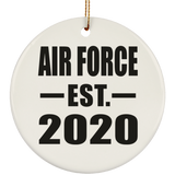 Air Force Established EST. 2020 - Circle Ornament