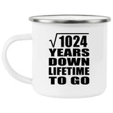 32nd Anniversary Square Root of 1024 Years Lifetime To Go - 12oz Camping Mug