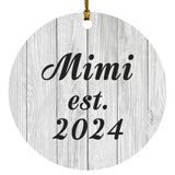 Mimi Established Est. 2024 - Circle Ornament F