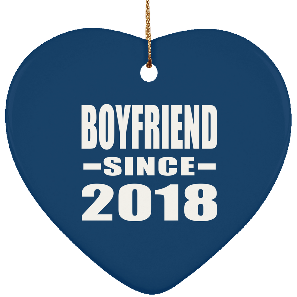 Boyfriend Since 2018 - Heart Ornament