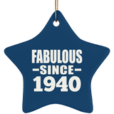 84th Birthday Fabulous Since 1940 - Star Ornament