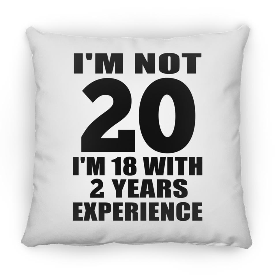 20th Birthday I'm Not 20 I'm 18 With 2 Years Experience - Throw Pillow
