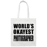 World's Okayest Photographer - Tote Bag White