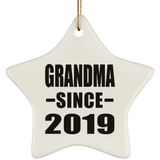 Grandma Since 2019 - Star Ornament