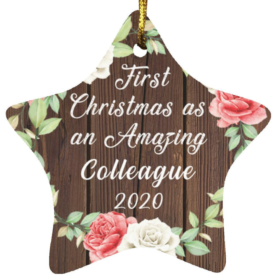 First Christmas As an Amazing Colleague 2020 - Star Ornament A