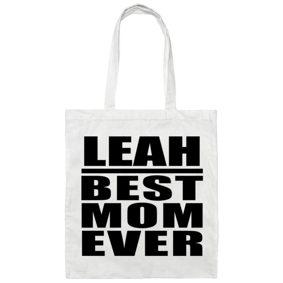 Leah Best Mom Ever - Tote Bag White